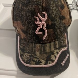 Pink Camo Browning hat